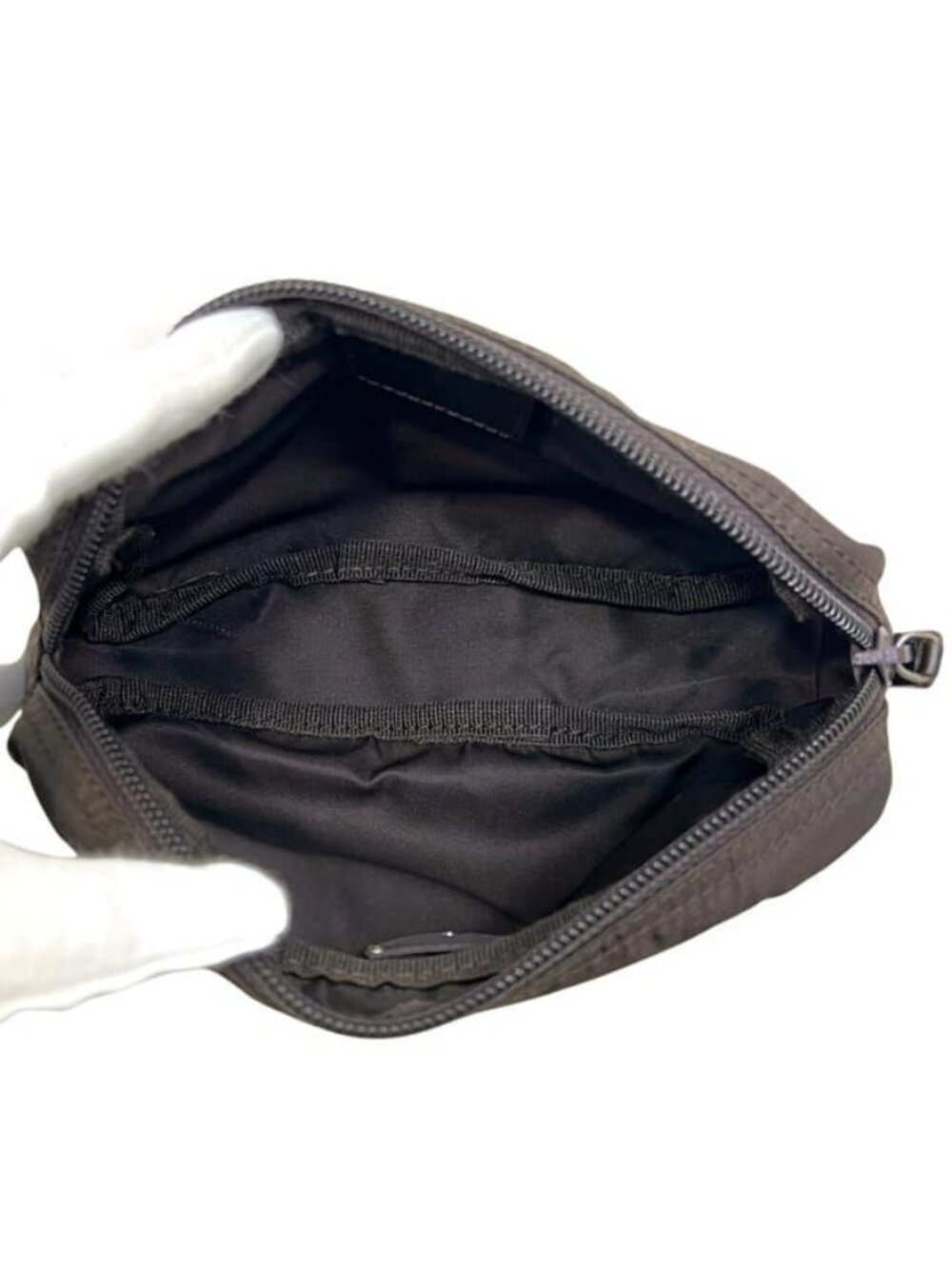 Prada Pouch Dark Brown Tessuto Case - Picture 3 of 10